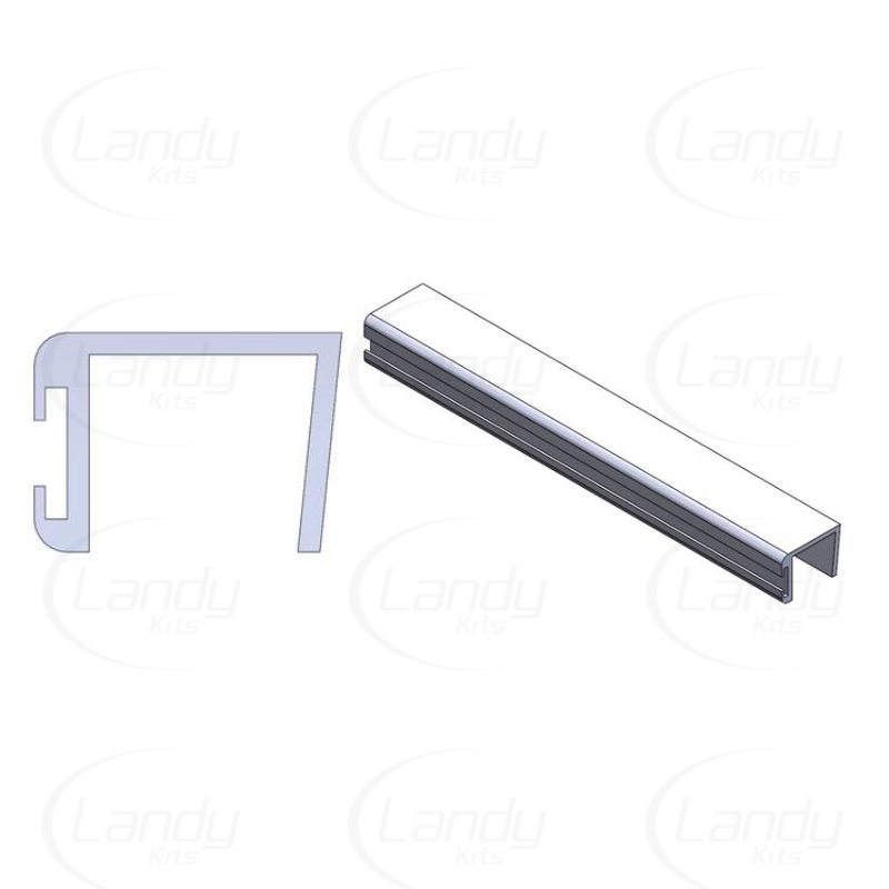 PERFIL PVC – “U” transpasse para vidro de 10mm